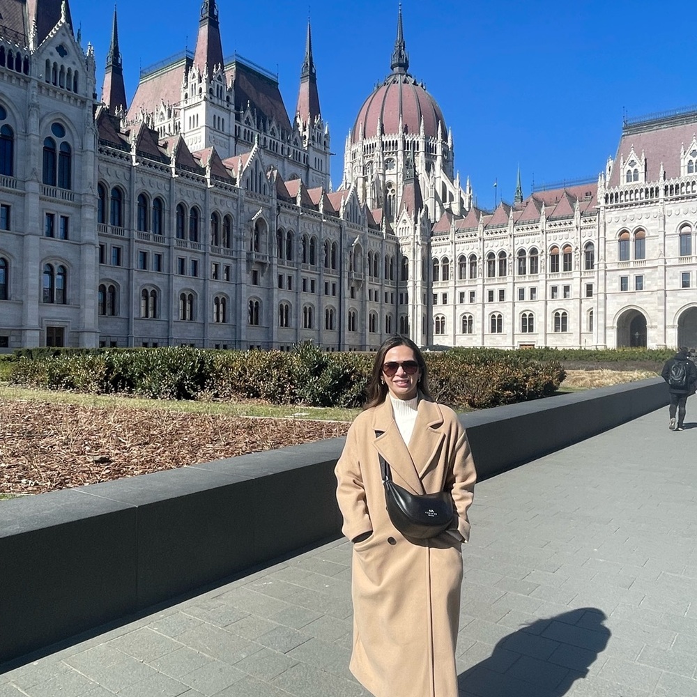 Tan Long Coat from Zara